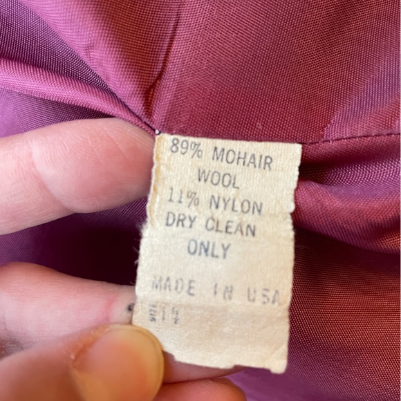 Vintage mohair blazer | size 10 - Picture 5 of 9